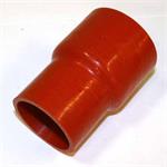 silikonslange rett 64-51mm reduksjon brun/rød /10cm