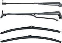 1970-81 Black Recessed Wiper Arm and Blade Set