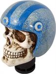 Gearknob Skull with Blue Helmet