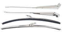 1968-79 Nova/X-Body Wiper Arm And Blade Set; Stainless Steel