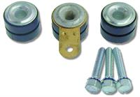 Windshield Wiper Motor Mounting Grommets, With Inserts, Ground Strap & Screws